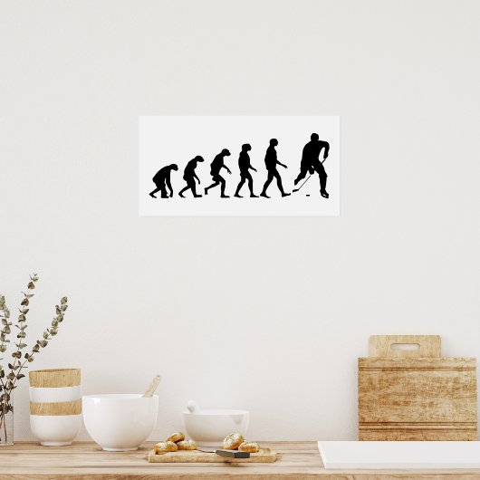 Hockey-Evolution Poster (Küche)