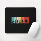 Hockey Evolution Retro Ice Hockey Player Men Boys  Mousepad (Mit Mouse)
