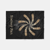 Hockey-Fan Fleecedecke (Vorderseite (Horizontal))