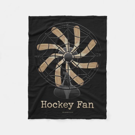 Hockey-Fan Fleecedecke (Vorderseite)