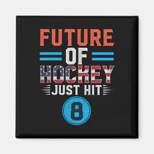 Hockey-Fan Geburtstag 8 Jahre altes Kind 8. Geburt Magnet