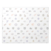 Hockey Fanatic Hockey-Teams Logo Wasserzeichen Pad Notizblock (Vorderseite)