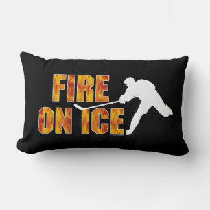 Hockey Feuer auf dem Eis Lendenkissen