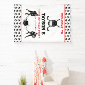 Hockey First Year Down Foam Board – 1st Birthday Banner (InSitu)