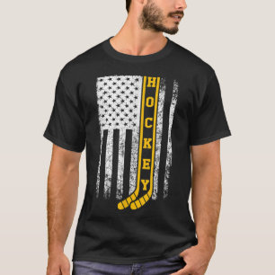 Hockey-Flagge Patriotischer Feldhockey-Spieler-Tra T-Shirt