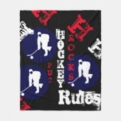 HOCKEY FLEECEDECKE (Vorderseite)