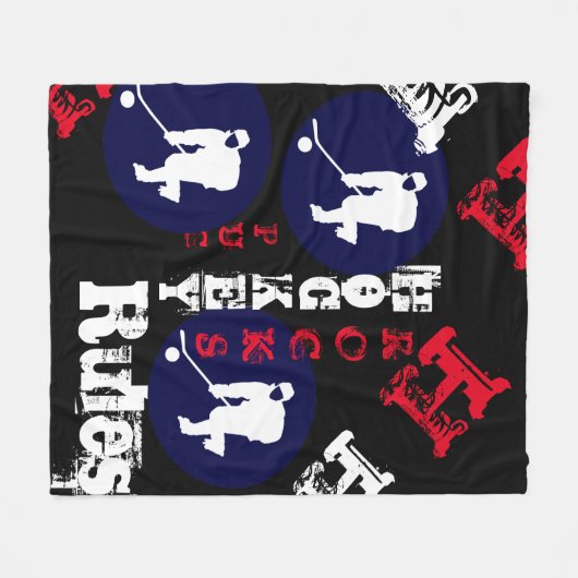 HOCKEY FLEECEDECKE (Vorderseite (Horizontal))