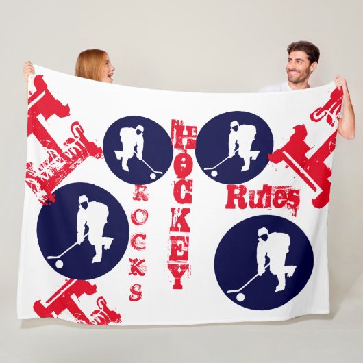 Hockey Fleecedecke (Beispiel)