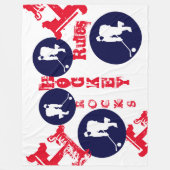 Hockey Fleecedecke (Vorderseite)