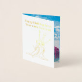 Hockey Folienkarte (Vorderseite)