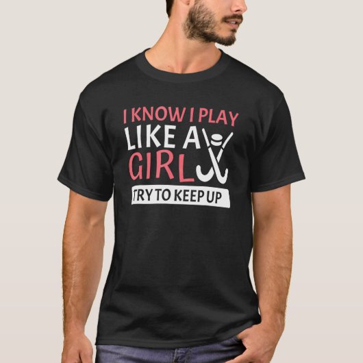 Hockey For Women Girls Field Hockey Player 11 T-Shirt (Vorderseite)