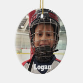 Hockey Foto Ornament (Rechts)