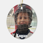Hockey Foto Ornament (Links)