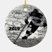 Hockey Foto Ornament (Hinten)