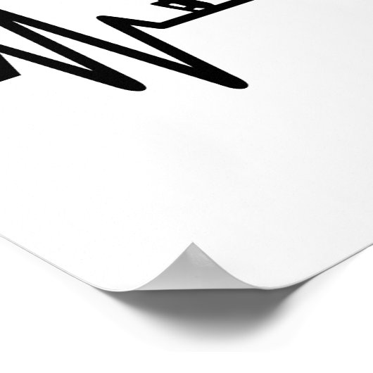 Hockey-Frequenz Poster (Ecke)