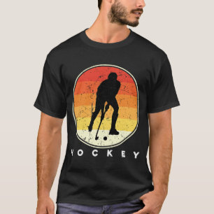Hockey Funny Hockey Frisbee Lover Retro Vintag 70 T-Shirt