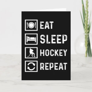 Hockey Funny Ice Hockey Spieler Field Geschenk Ide Karte