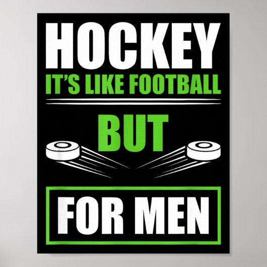 Hockey Funny Quotes Fathersday Mens Hockey  Poster (Vorne)