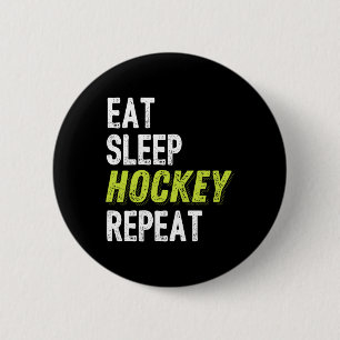Hockey für Boys Ice Hockey Player Geschenk Button
