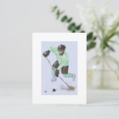 Hockey für die Goal Art Postkarte (Stehend Vorderseite)