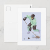 Hockey für die Goal Art Postkarte (Vorne/Hinten)