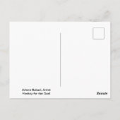 Hockey für die Goal Art Postkarte (Rückseite)