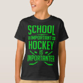 Hockey für Jungen 8-12 Eishockey-Spieler T-Shirt (Vorderseite)