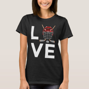 Hockey für Kinder Männer Eishockeyspieler T-Shirt