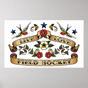 Hockey für Live-Liebe Poster