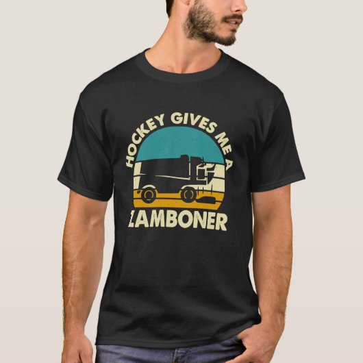 Hockey für Men Hockey gibt mir ein Zamboner T-Shirt (Vorderseite)