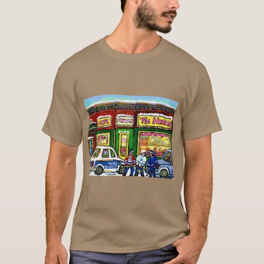 HOCKEY GAME ATIM HORTONS MONTREAL WINTER CITY SCEN T-Shirt (Vorderseite)