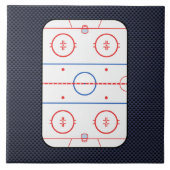 Hockey Game Companion Carbon Fiber Style Fliese (Vorderseite)