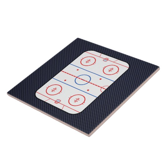 Hockey Game Companion Carbon Fiber Style Fliese (Seite)