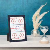 Hockey Game Companion Carbon Fiber Style Fotoplatte (Seite)