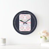 Hockey Game Companion Carbon Fiber Style Große Wanduhr (Zuhause)