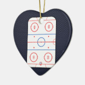 Hockey Game Companion Carbon Fiber Style Keramik Ornament (Links)