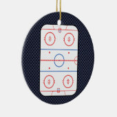 Hockey Game Companion Carbon Fiber Style Keramik Ornament (Rechts)