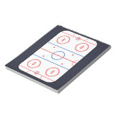 Hockey Game Companion Carbon Fiber Style Notizblock (Rotiert)