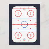 Hockey Game Companion Carbon Fiber Style Postkarte (Vorderseite)