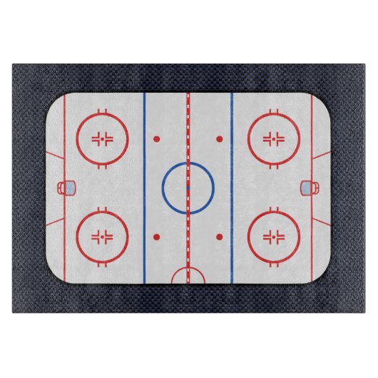 Hockey Game Companion Carbon Fiber Style Schneidebrett (Vorderseite)