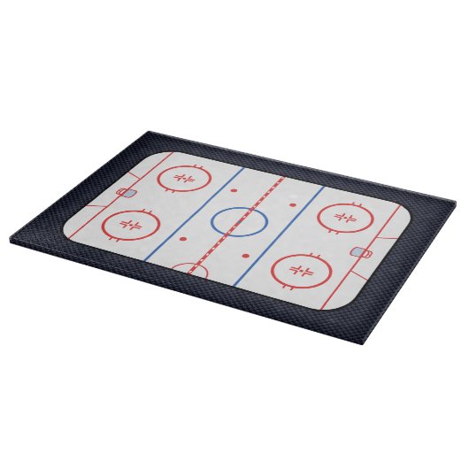 Hockey Game Companion Carbon Fiber Style Schneidebrett (Ecke)