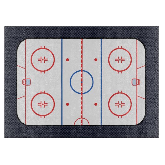 Hockey Game Companion Carbon Fiber Style Schneidebrett (Vorderseite)