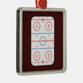 Hockey Game Companion Rink Diagramm Ornament Aus Metall (Rechts)