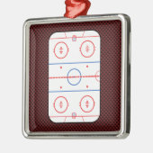 Hockey Game Companion Rink Diagramm Ornament Aus Metall (Links)