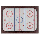 Hockey Game Companion Rink Diagramm Schneidebrett (Vorderseite)
