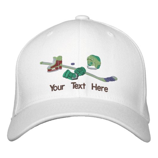 Hockey Gear - Anpassen Bestickte Baseballkappe (Vorderseite)