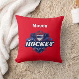Hockey Gear für Throw Kissen - Personalisiert - Na