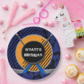 Hockey-Geburtstag 9 Zoll-Pappteller Pappteller (Party)