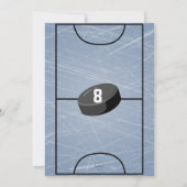 Hockey Geburtstag Einladung (Rückseite)