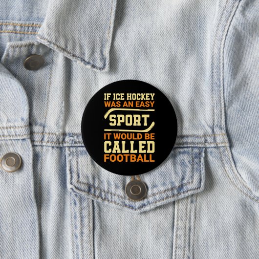 Hockey gegen Fußball Button (Beispiel)
